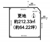 土地約64.22坪・更地
